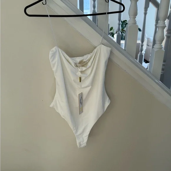 Meshki Cream Draped Top - Picture 2 of 3